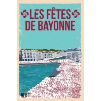 AF61- Lot de 5 Affiches Les fêtes de Bayonne
